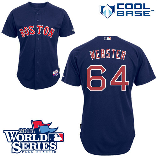 Allen Webster #64 mlb Jersey-Boston Red Sox Women's Authentic Alternate Navy Cool Base Baseball Jersey